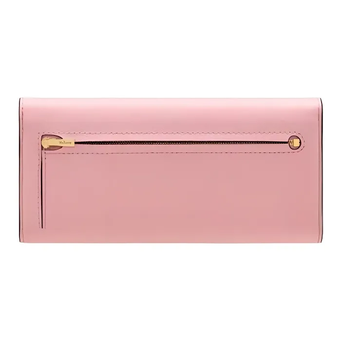 Mulberry Grained Cow Leather Wallet Small Size Women's Pink-1