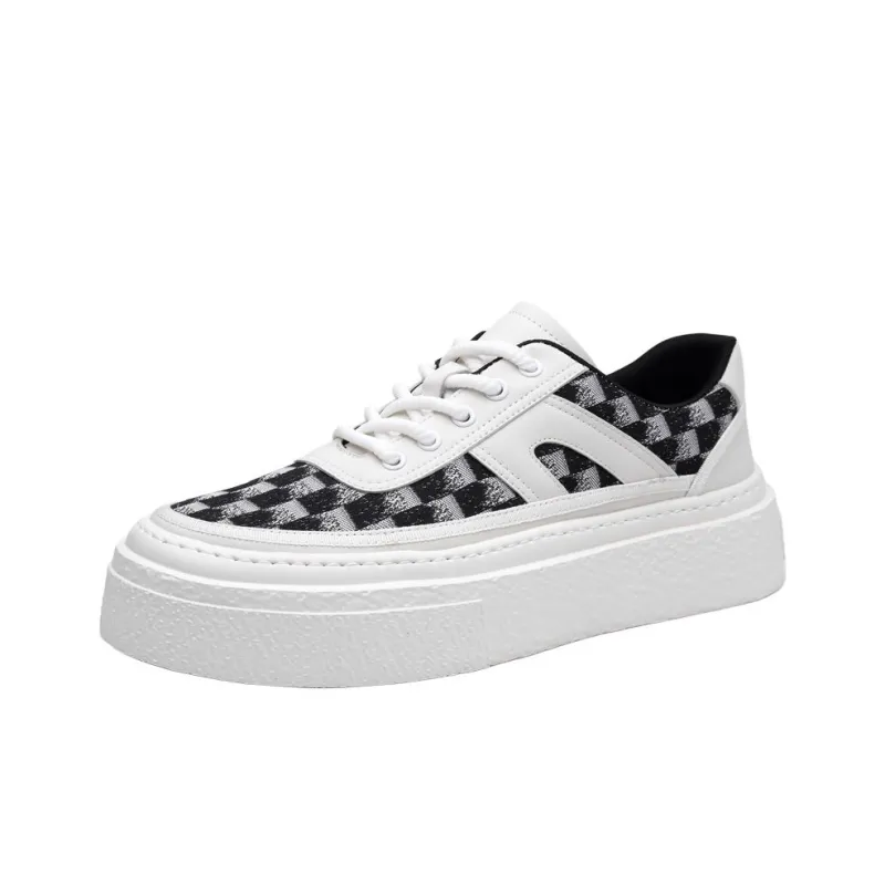 AMICNIEGD Slip Resistant Shock Absorbers With Abrasion Resistant Properties Low Top Skateboard Shoes Men's-0
