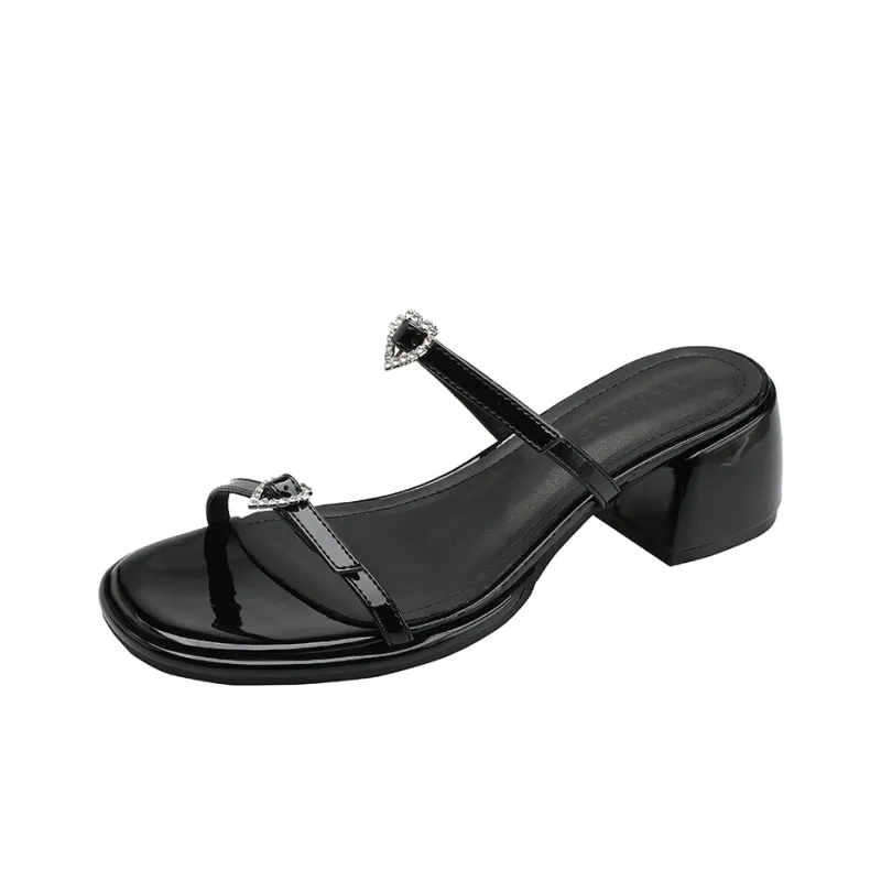 TATAYA Rubber Sole Abrasion Resistant Slide Slippers Women's-10