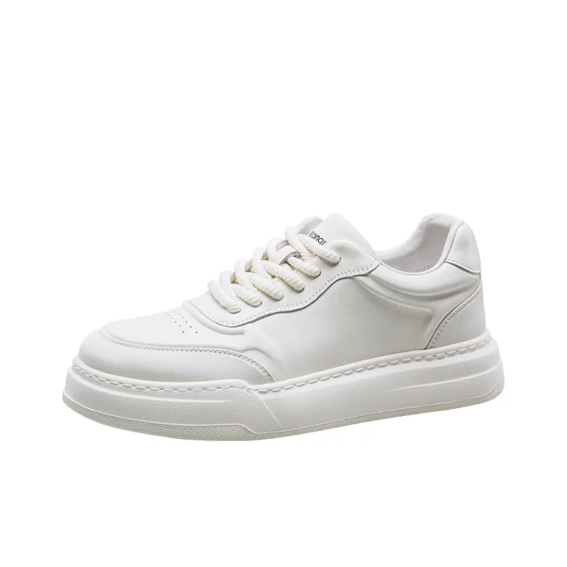 KANGNAI Low Top Casual Shoes Men's White-1