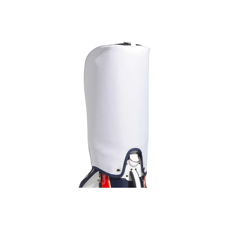 Adidas Polyurethane Golf Bag Travel Storage Bag Unisex White & Collegiate Marine Blue & Bright Red-3