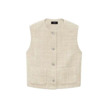 THEORY Tweed Textured Vest