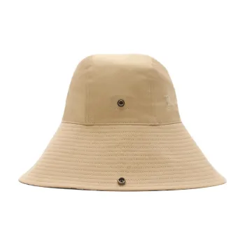 Burberry Cotton, Gabardine, Linen Bucket Hats Unisex Brown