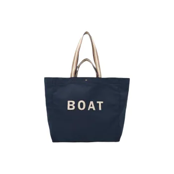 Anya Hindmarch Recycled Canvas Canvas Bag Tote Bag Shopping Bag Handbag Unisex Blue