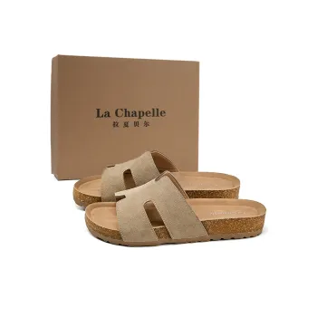 La Chapelle Abrasion Resistant One Strap Slippers Women's Khaki