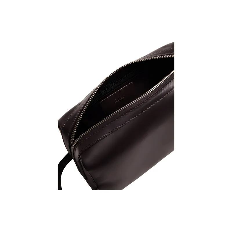 ZARA Cow Leather Clutches Toiletry Bags Men's Brown-2