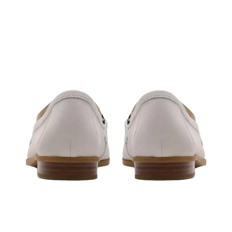 Clarks Sarafyna Iris Loafers 2cm Women's Ecru-4