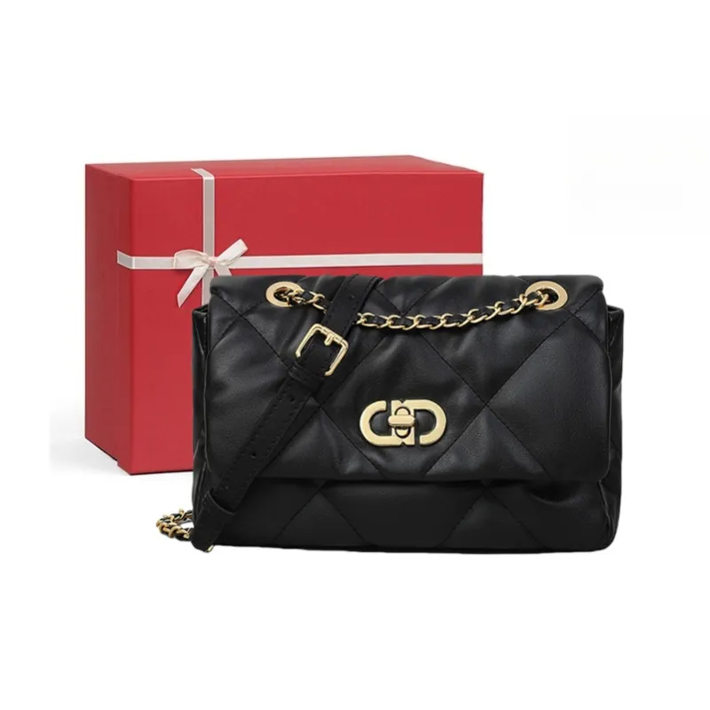 CNNCOO Synthetic Leather Shoulder Bag Women's Black-0