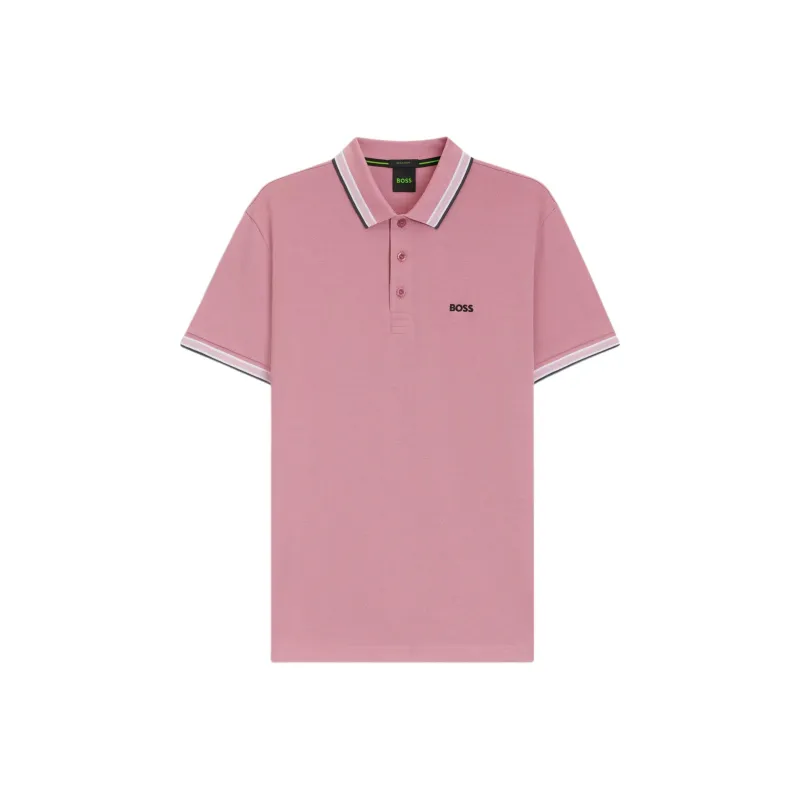 HUGO BOSS Polo Shirt Men's Pink Purple-0
