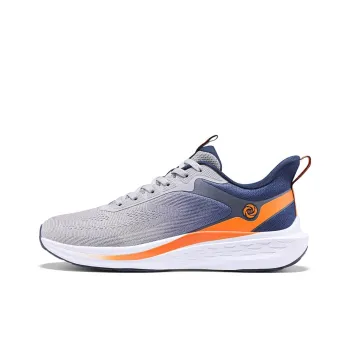 361° Cushioning, Wear Resistant Low Top Sprint Running Shoes Men's Gray Blue