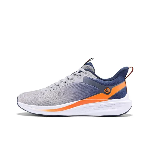 361° Cushioning, Wear Resistant Low Top Sprint Running Shoes Men's Gray Blue