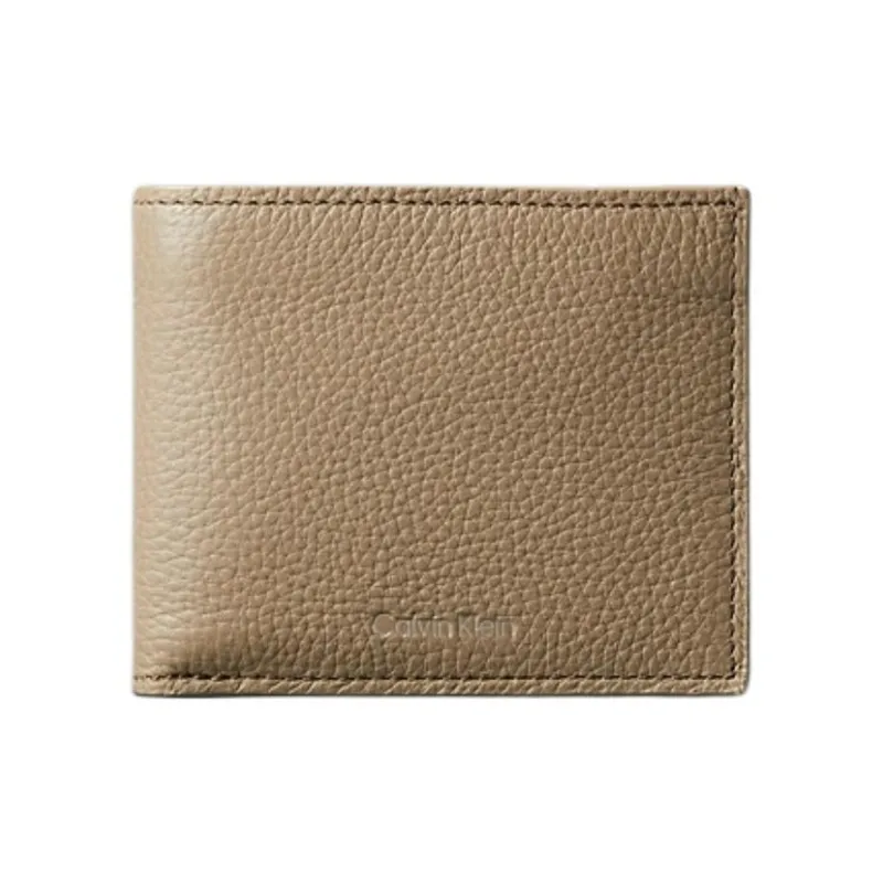 CALVIN KLEIN Leather Wallet Men's Taupe-0