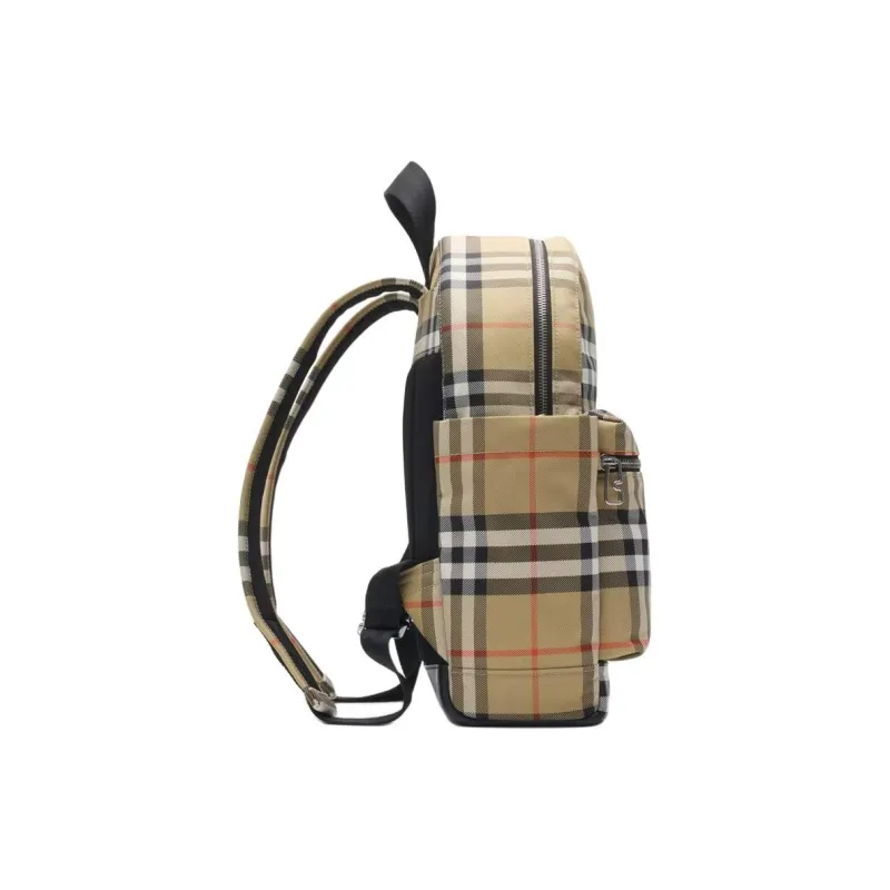 Burberry Thomas Nylon Backpack Unisex Brown Yellow-1