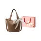 Khaki+Charm+Shopping Bag