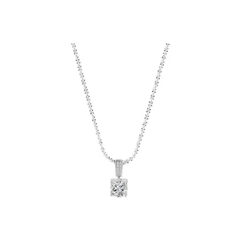 Heart Grass S925 Silver Necklaces Women's