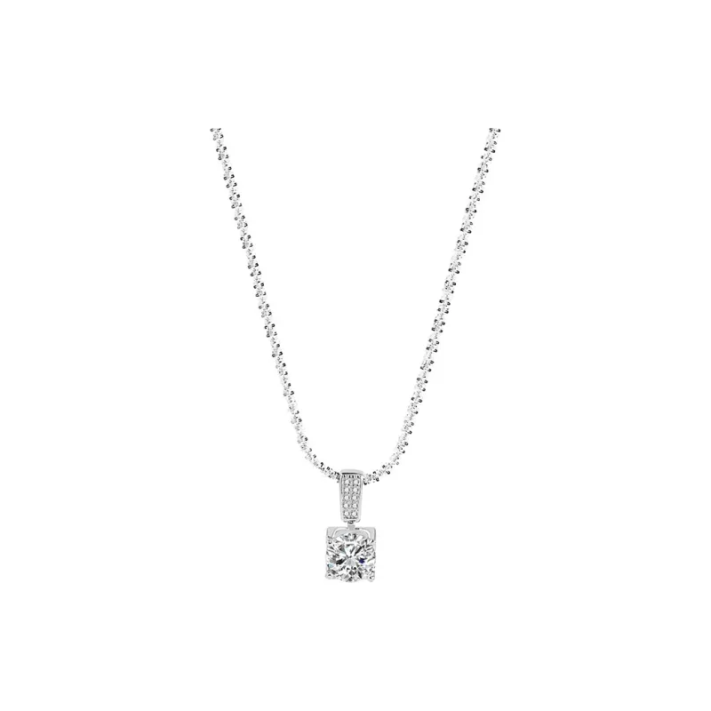 Heart Grass S925 Silver Necklaces Women's-0