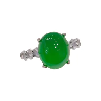 JUNWEN Chalcedony Rings Women's