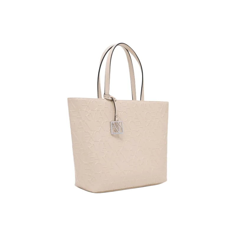 ARMANI EXCHANGEAE Polyester Tote Bag, Shopping Bag, Handbag, Shoulder Bag Women's Light Apricot-1