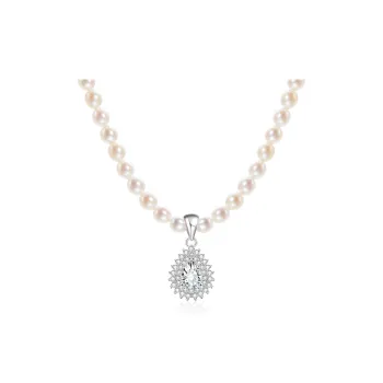 Lao Feng Xiang Pearl Necklaces Women's