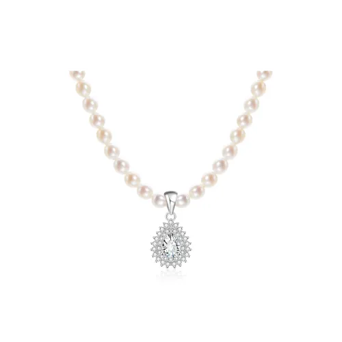 Lao Feng Xiang Pearl Necklaces Women's