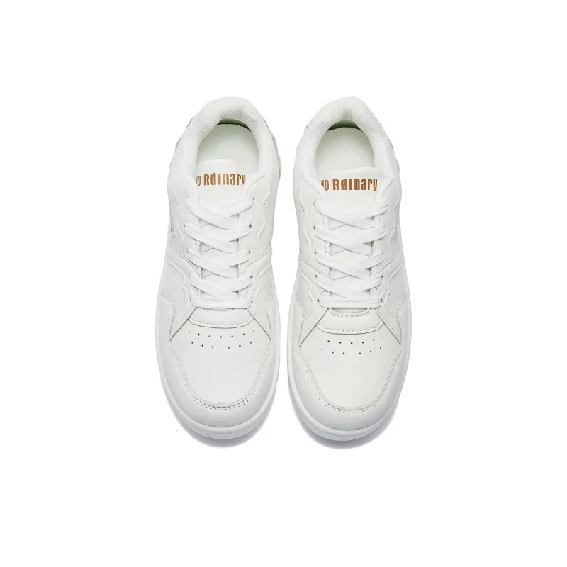 MEXICAN Slip Resistant, Abrasion Resistant, Lightweight Low Top Skateboard Shoes Women's White-3