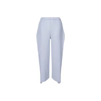 ISSEY MIYAKE Casual Pants Women's Black Nigella Blue