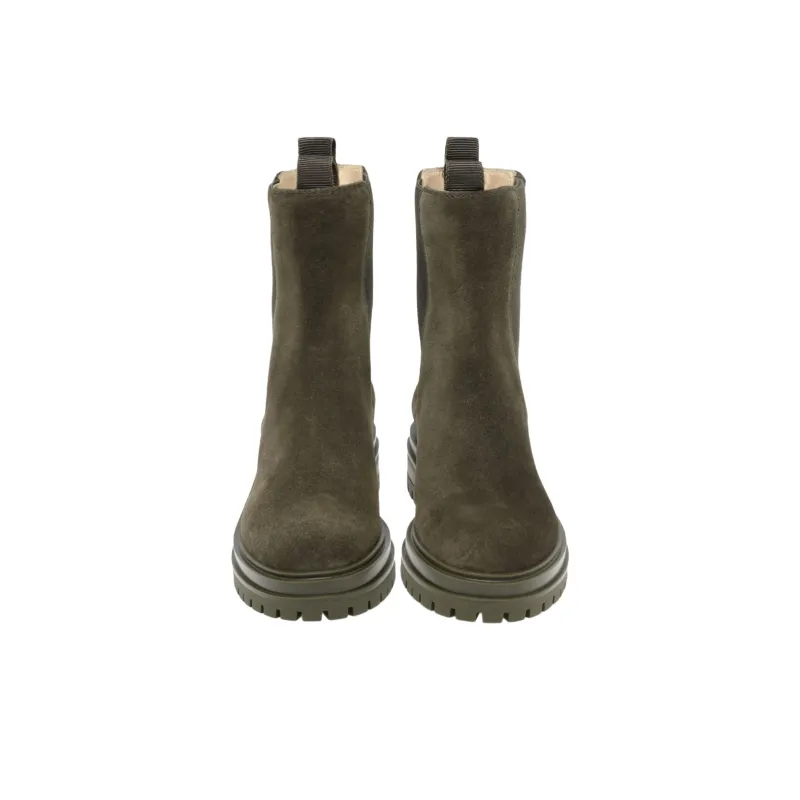 GIANVITO ROSSI Chester Short Chelsea Boots 4cm Women's Green-3