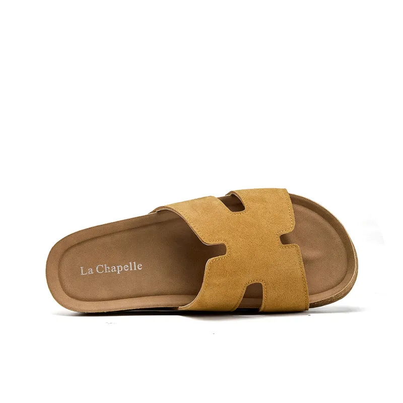 La Chapelle Abrasion Resistant Slide Slippers Women's Yellow-3
