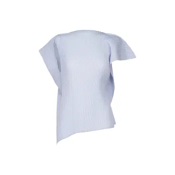 ISSEY MIYAKE T Shirt Women's Black Nigella Blue