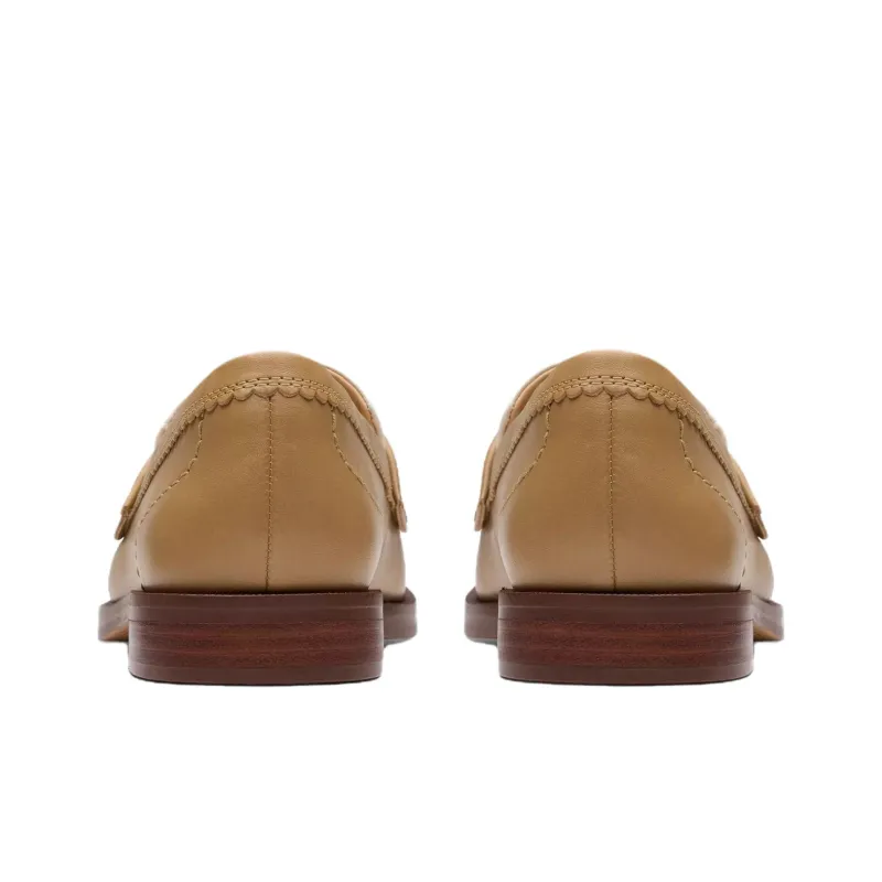 Clarks Straven Edge Loafers 2cm Women's Light Brown-4