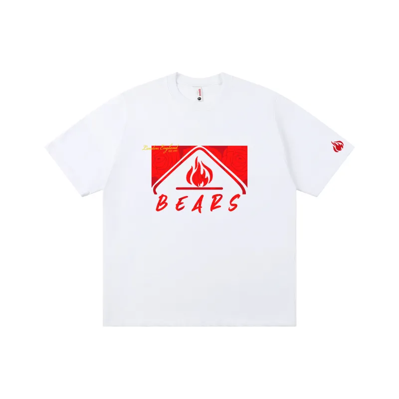 LESS BEARS Drop Shoulder Sleeve T Shirt Women's-0