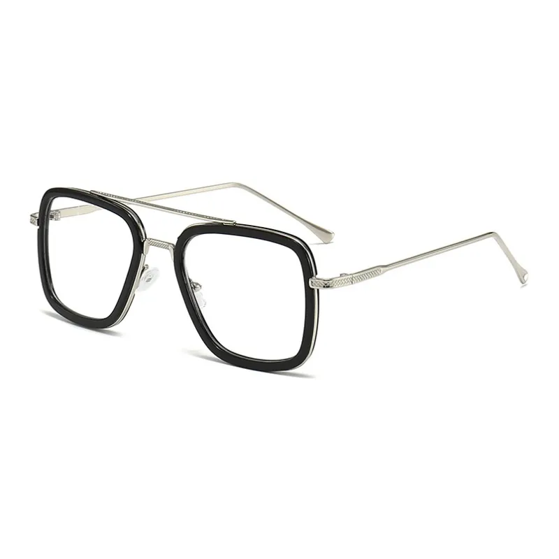 JEANSWEST Plastic Metal Square Sunglasses Unisex-7