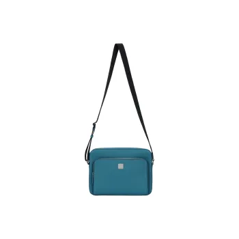 MCM Cow Leather Shoulder Bag, Crossbody Bag Medium Size Men's Turquoise