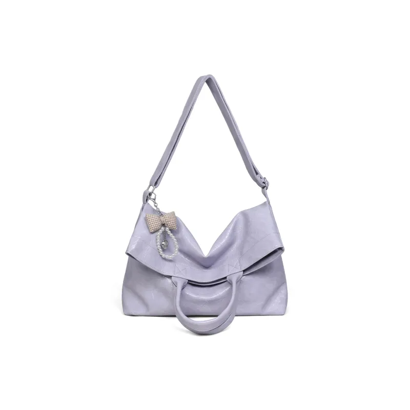 PT'SON Synthetic Leather Handbag, Crossbody Bag Women's Taro Purple/Ecru-1