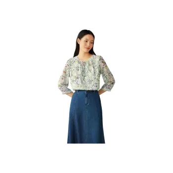 Yiner Shirts Women's Light Green