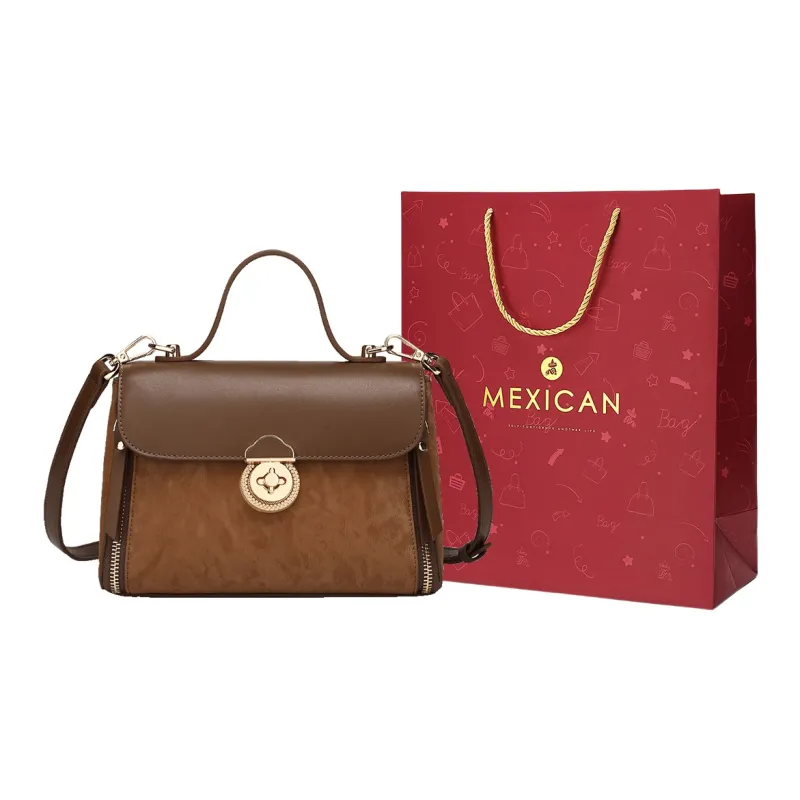 MEXICAN Polyurethane Handbag Regular Women's Tan/Apricot-0