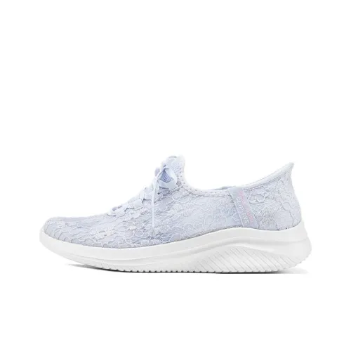 Skechers SPORT WOMENS Low Top Running Shoes Women's Light Blue