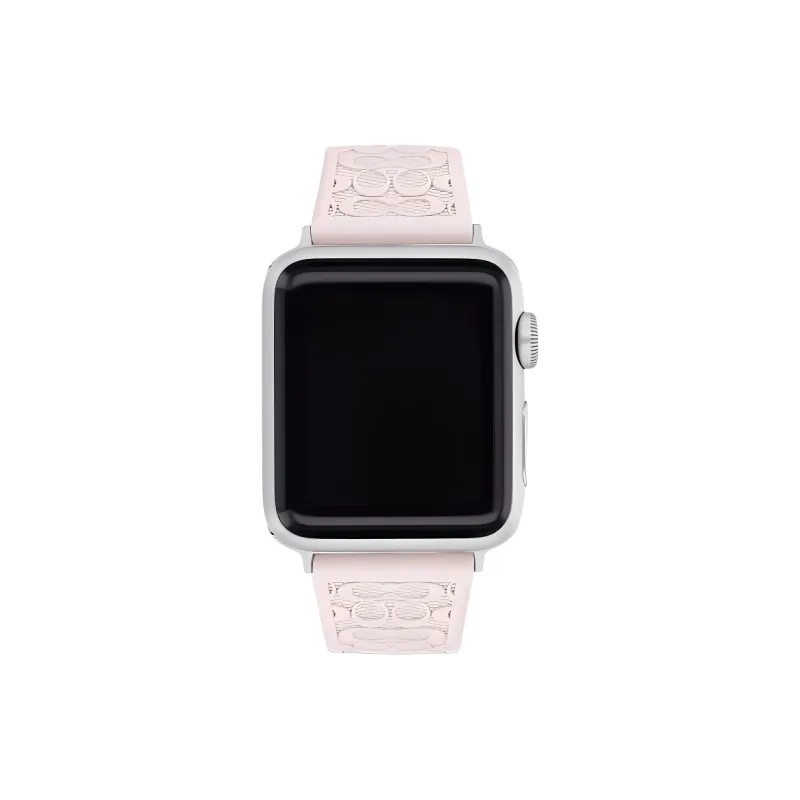 COACH Apple Compatibility Watch Band 41mm Silicone, Rubber Material-0