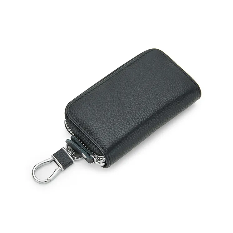 BOSTANTEN Cow Leather Key Pouch Men's Black-0