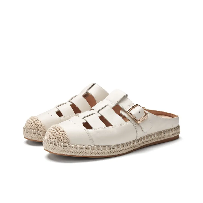 PT'SON Rubber Sole Abrasion Resistant Closed Toe Slippers Women's-2
