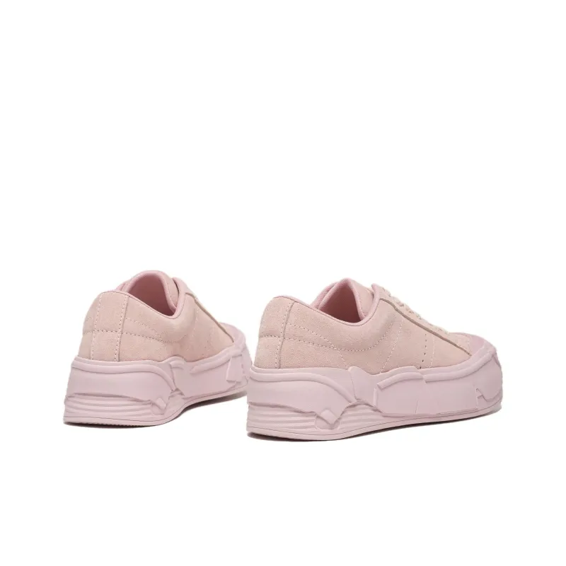 Beau Today Low Top Skateboard Shoes Women's Pink-3