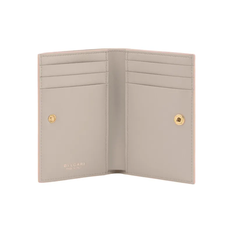 BVLGARI Serpenti Forever Calfskin Card Holder Women's Pink-2