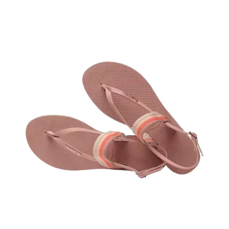 Havaianas You Metallic Beach Sandals Women's Fan Red-2