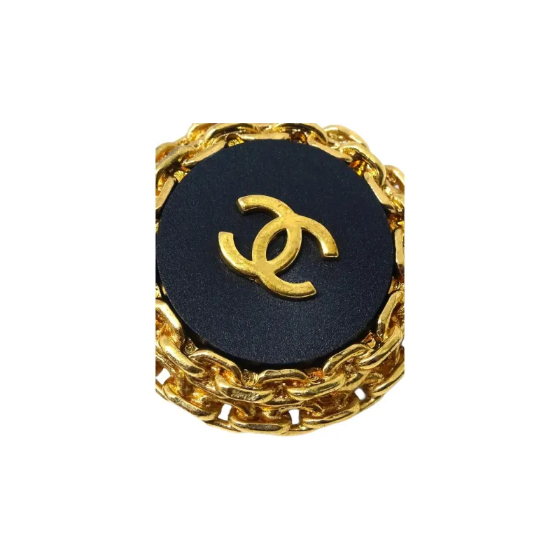 CHANEL 1993 Button Clip on Earrings-3