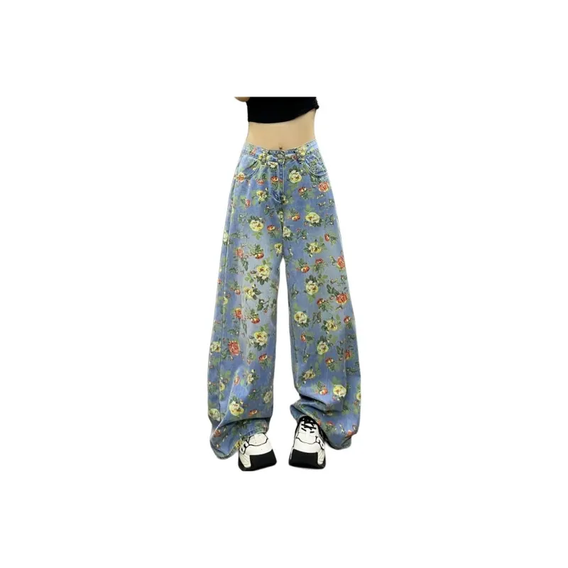 KULAIYA Jeans Women's Print-0