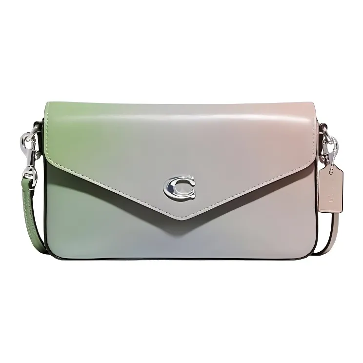 COACH Wyn Leather Envelope Bag, Shoulder Bag, Crossbody Bag Medium Size Women's Gradient-0