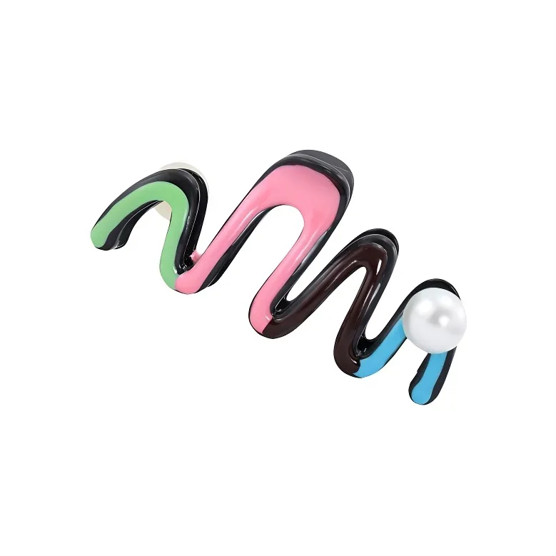 Danqin Acrylic Hair Clips Women's-2