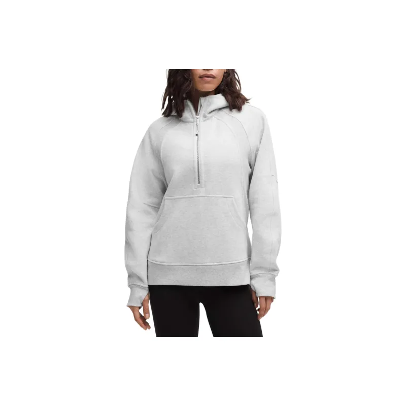 Lululemon Scuba Oversized Sweatshirt Women's Super Light Gray Heathered Core Ultra Light Gre-0