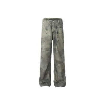 HKRXEC Jeans Men Green