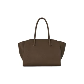 THE ROW Marlo Calfskin Tote Bag, Shopping Bag, Handbag Unisex Brown